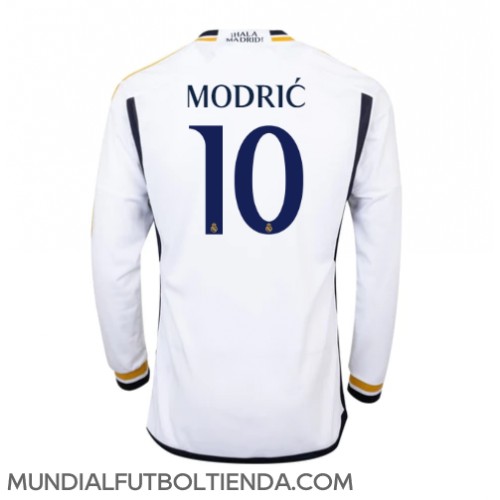 Camiseta Real Madrid Luka Modric #10 Primera Equipación Replica 2023-24 mangas largas